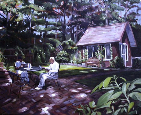 The Sunday Paper, Oil on Canvas, (sold) The Sunday Paper, Oil on Canvas, (sold)