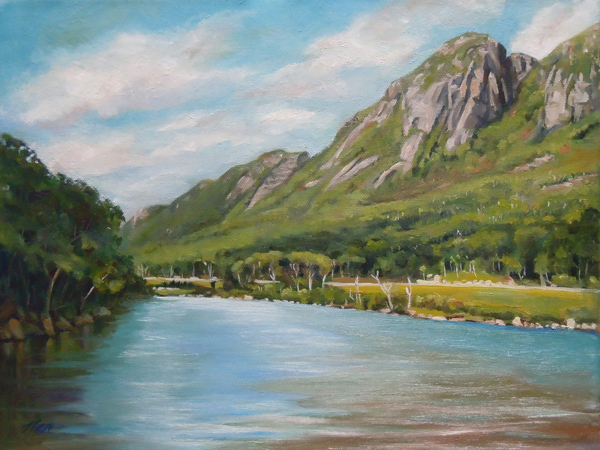 Eagle Cliff, Oil on Canvas, 14 x 11