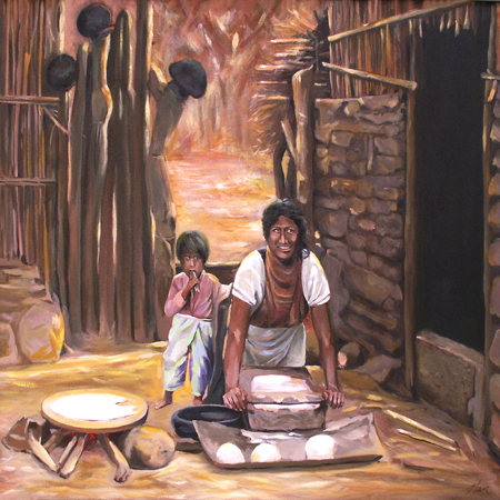 Tortillas de Madre, Oil on Canvas, 28 x 26 (sold) Tortillas de Madre, Oil on Canvas, 28 x 26 (sold)