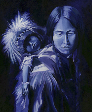 Mother and Child, Oil on Canvas 16 x 20 (sold) Mother and Child, Oil on Canvas 16 x 20 (sold)