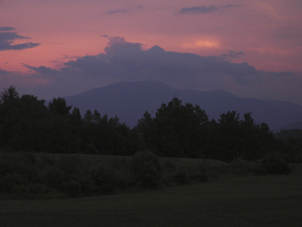 Sky at Dusk, Franconia, New Hampshire