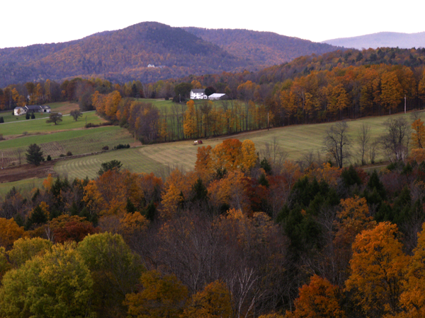 Patch Worked Mountainsides in Vermont