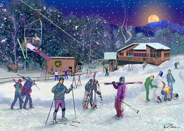 Ski Area, Campton Mountain, New Hampshire Ski Area, Campton Mountain, New Hampshire