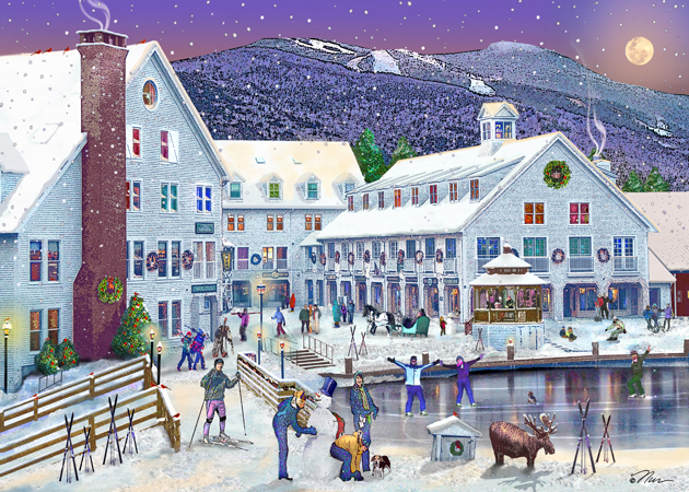 Wintertime at Waterville Valley, New Hampshire Wintertime at Waterville Valley, New Hampshire