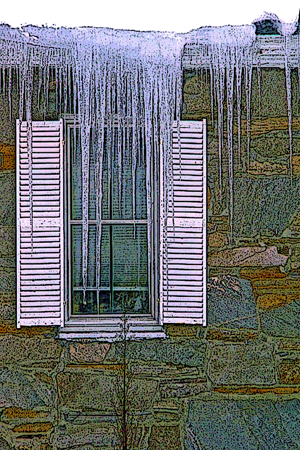 Ice by the Window, Vermont Ice by the Window, Vermont