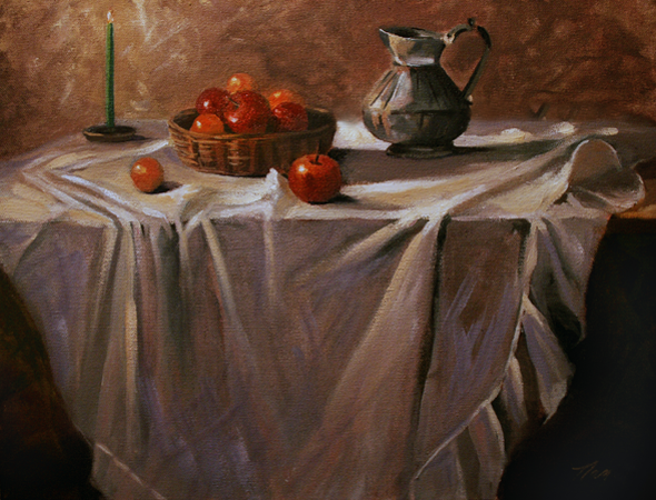 Fruit by Candlelight, Oil on Canvas, 16 x 12 (sold) Fruit by Candlelight, Oil on Canvas, 16 x 12 (sold)