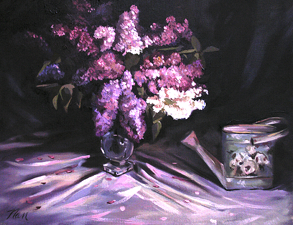 Lilacs, Oil on Canvas, 14 x 11 (sold) Lilacs, Oil on Canvas, 14 x 11 (sold)