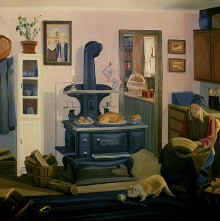 Farm House Kitchen in Autumn, Oil on Masonite, 24 x 24 (sold) Farm House Kitchen in Autumn, Oil on Masonite, 24 x 24 (sold)